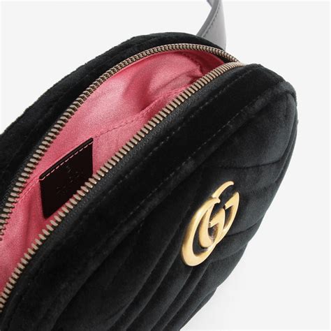 gucci velvet marmont small|gucci marmont belt black women.